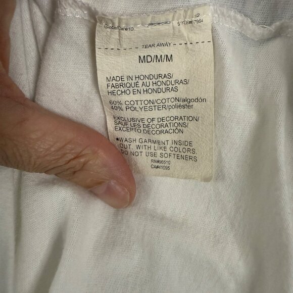 Under Armour Womens White Classic Tee Shirt Size M Cotton Blend - Picture 8 of 9